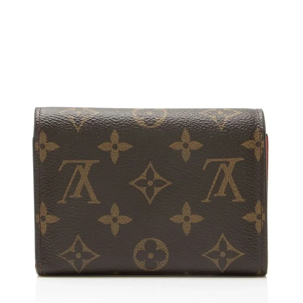 Louis Vuitton Monogram Canvas Flower Lock Compact Wallet
